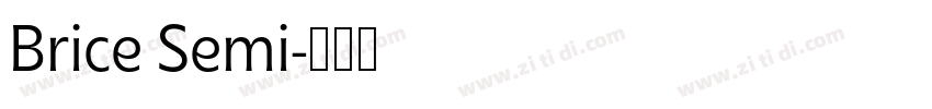 Brice Semi字体转换